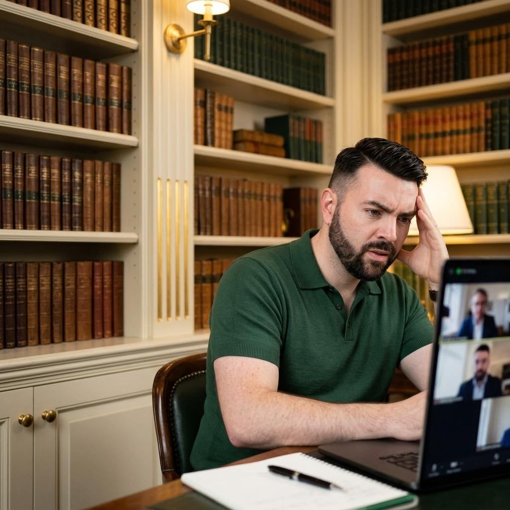 AI assisted editorial depiction of John P. Cronin discussing the problem
